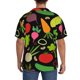 thumbnail image 3 of Fotbe Cartoon Vegetables Camisa Estampada de Manga Corta para Hombre, Casual de Verano, Estilo Playero, Sin Arrugas-Large, 3 of 5