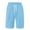 Light Blue, variant on Mens Shorts Knit Elastic Waisted 11 Inch Inseam Shorts Causal Daily Wear Shorts Solid Color S-3XL