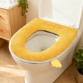 thumbnail image 2 of Toilet Seat Covers, Portable Toilet Seat Covers, Zipper Plush Warm Toilet Seat Cover for Winter Bathroom, Thickened Flock Material, Easy Installation, Soft Comfortable, Multi-Color Options, 2 of 7