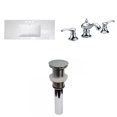 thumbnail image 1 of American Imaginations 39.75-in. W 3H8-in. Ceramic Top Set In White Color - Drain Incl. AI-32942, 1 of 8
