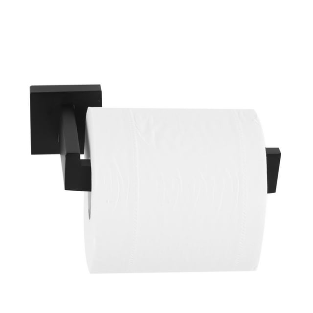 TOPINCN Paper Holder, Towel Rack, Single Pipe Wall Mounted Toilet Roll Paper Holder Shelf Rack Roller Bathroom Kitchen Toilet