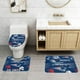 thumbnail image 2 of Juego de alfombras de baño de 3 piezas del equipo Patriots Alfombra antideslizante para baño de 31,5 x 20 pulgadas, 2 of 7
