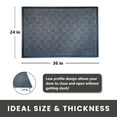 thumbnail image 4 of Envelor Front Door Mat Indoor Outdoor Entrance Doormat Non Slip Durable Floor Mat for Entry Mat Kitchen Rugs Home Decor Rugs Heavy Duty Mat Welcome Mat, 24 x 36 Inches, Black, 4 of 6