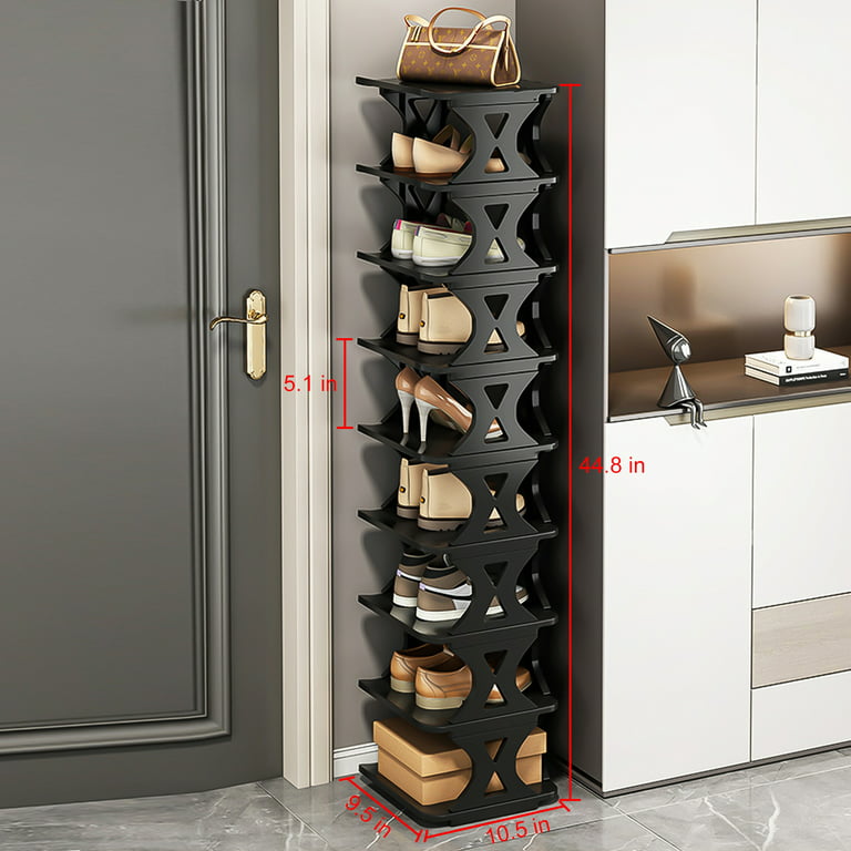 Organizer Shelves Shoe Rack Small Ultra Thin Wood Modern Hallway