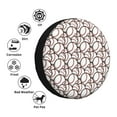thumbnail image 4 of Yiaed Cute Baseball Print Tire Wheel Cover, Waterproof Spare Tire Cover Fit for Jeep, Truck,Trailer, RV, SUV, Camper and Most Vehicle-15 inch, 4 of 6