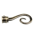 thumbnail image 4 of Dalazy Pair Window Curtain Pole End Drape Rod Finals Head Inner Dia. 22mm 2_Bronze, 4 of 9