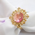 thumbnail image 1 of ZiDeTang 60pcs Rhinestone Metal Napkin Ring Acrylic Napkin Holder, 1 of 2
