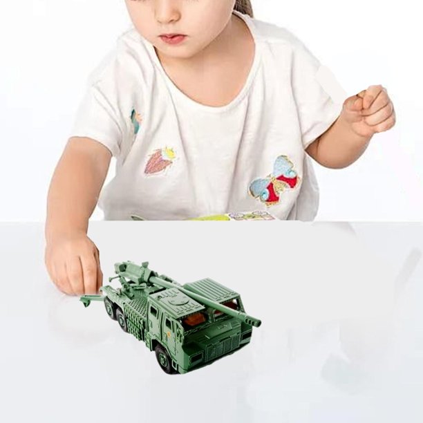 Kit de modelo de construcción de modelo de tanque 1:72 4D, decoración de mesa, carro de vehículo blindado en miniatura para montar DIY para regalo de Verde