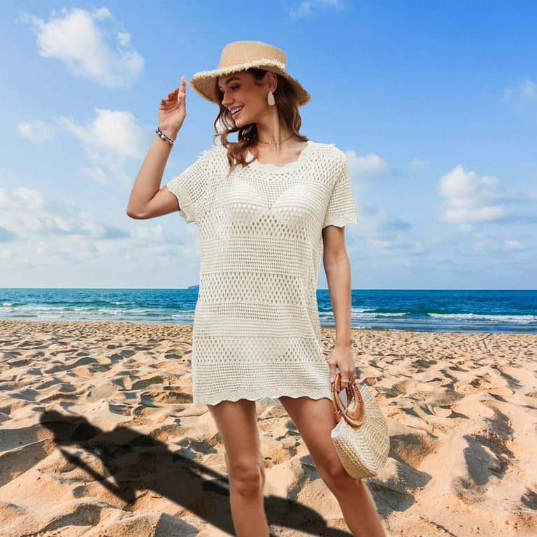 VITOMOR Swimsuit Coverup for Women Knitted Bathing Suit Cover Ups