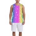 thumbnail image 4 of Easygdp Rainbow Scales2 Men's Mesh Basketball Jersey Quick Drying Sleeveless Shirts Fitted Muscle Tank Tops Sport Round Neck T-Shirt - Small, 4 of 9