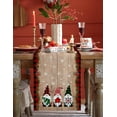 thumbnail image 2 of Gnomes Christmas Decorations Table Runners Cotton Linen Farmhouse Buffalo Plaid Red Black Non-Slip Rectangle for Party Kitchen,Home ,Dining Table ,Outdoor,13X72 Inches Long Winter Snowflakes, 2 of 8