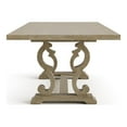thumbnail image 4 of Furniture of America Aggate Solid Wood Dining Table in Rustic Natural Tone, 4 of 5