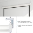 thumbnail image 4 of Adjustable Projector Screen Mounting Hook Projection Movie Screen Wall Hanging L-Bracket Curtain Mount Hook Kit For Home Theater ,Wide Application, 4 of 6
