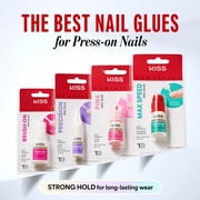 Kiss PowerFlex Maximum Speed Superior Strength Squeeze-On Nail Glue, 0.1 oz Bottle