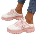 thumbnail image 3 of KELINFONG Womens Backless Walking Sneakers Summer Slip on Thick Sole Mules Shoes Closed Toe Slippers, 3 of 7