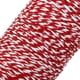 thumbnail image 4 of Rollo de Cuerda Hilo para Costura DIY Artesanía Color Rojo Blanco 100 Metros SM SunniMix Envuelva la cadena de regalo, 4 of 7