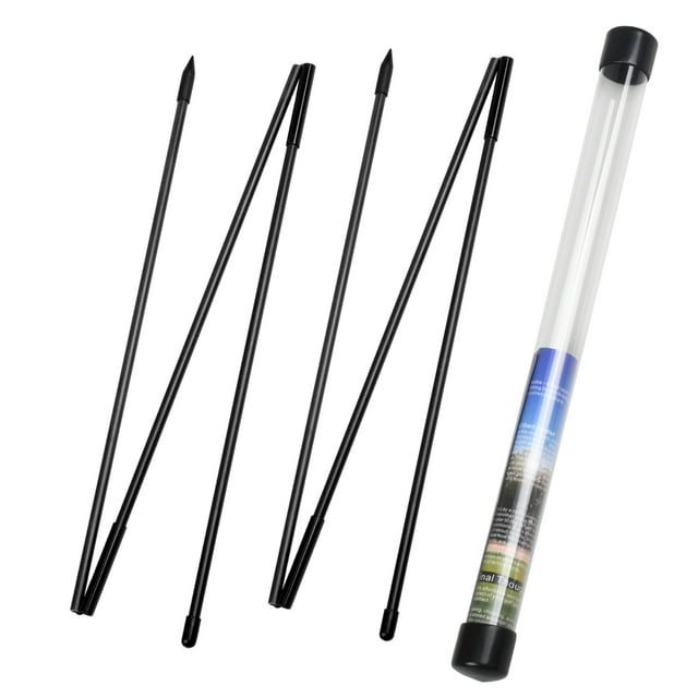 Golf Alignment Sticks 2 Sets 48inch Alignment Practice Rods Collapsible 6 Colors Golf Alignment Sticks Golf Swing Training Tools black