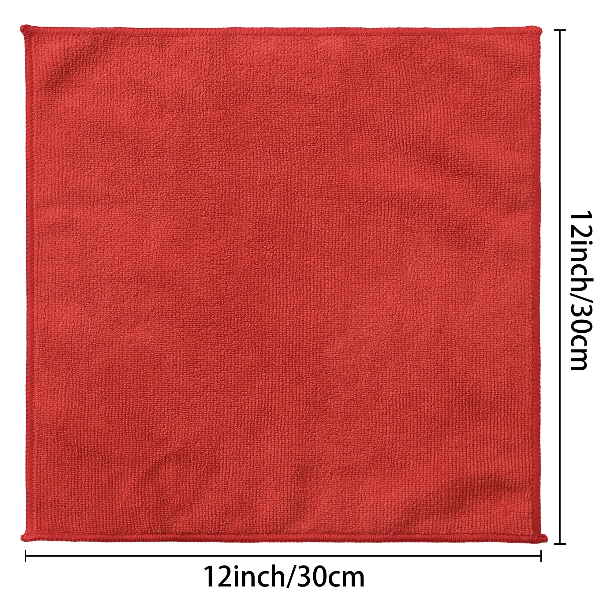 Unique Bargains Microfiber Cleaning Cloth 12 Pack Microfiber Towels Multi 12" x 12"