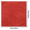 thumbnail image 3 of Unique Bargains Microfiber Cleaning Cloth 12 Pack Microfiber Towels Red 12" x 12", 3 of 7