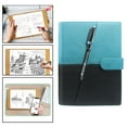 thumbnail image 2 of Bloc de notas borrable de cuero PU Sunnimix Cuaderno borrable Azul negro, 2 of 8