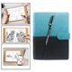 thumbnail image 2 of Bloc de notas borrable de cuero PU Sunnimix Cuaderno borrable Azul negro, 2 of 8