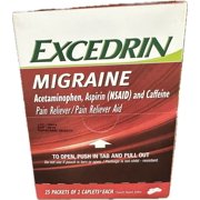 Excedrin Migraine Caplets 25 Packets of 2 (25/2s) Display Box