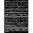 thumbnail image 2 of HR Southwestern Rug for Living Room Antiqued Trellis Black and White Area Rug Boho Dcor Rugs 5x7 for Bedroom, 2 of 7