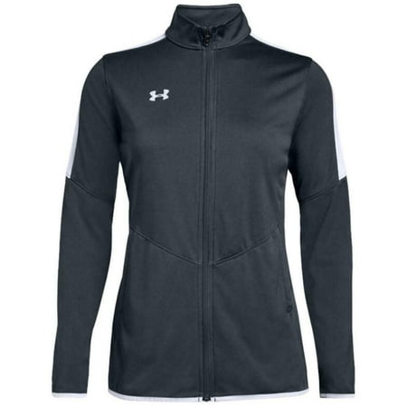 Under Armour Gray Loose Fit Full Zip Womens Track Athletic Jacket - X-Small
