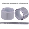 thumbnail image 2 of Reflector Snap Arm Bands Fluorescent Slap Bracelet Bands Reflector Strips High Visibility Slap Safety Bands for Sports Cycling Running Jogging [Silver], 2 of 9
