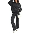 thumbnail image 3 of Fgvctg Womens Sweatsuits Set 2 Piece Winter Sweatsuit Warm Jogger Sweatpants Comfy Fleece Tracksuits Oversized Sweatshirt Lounge Sets with Pockets Gray L, 3 of 6