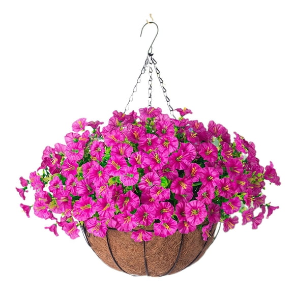 GROWTH TANK Fake Morning Glory Planter Garden Faux Morning Glory Arrangement Fake Plants Rose