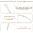 thumbnail image 3 of 3 Pcs Interlocking Dreadlock Tools, Metal Sisterlocks Interlocking Tool Tighten Tool Crochet Needle for Dreadlock, Crochet Needle(color1), 3 of 5