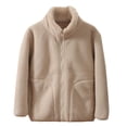 thumbnail image 3 of GYRATEDREAM Toddler Boys Girls Full Zip Fleece Jacket Mock Neck Sweatshirts Kids Zip Up Coats Warm Winter Coat Sweatshirts for 4-12Y, 3 of 6