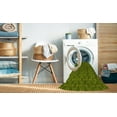 thumbnail image 2 of Ahgly Company Machine Washable Indoor Square Transitional Seaweed Green Area Rugs, 5' Square, 2 of 7