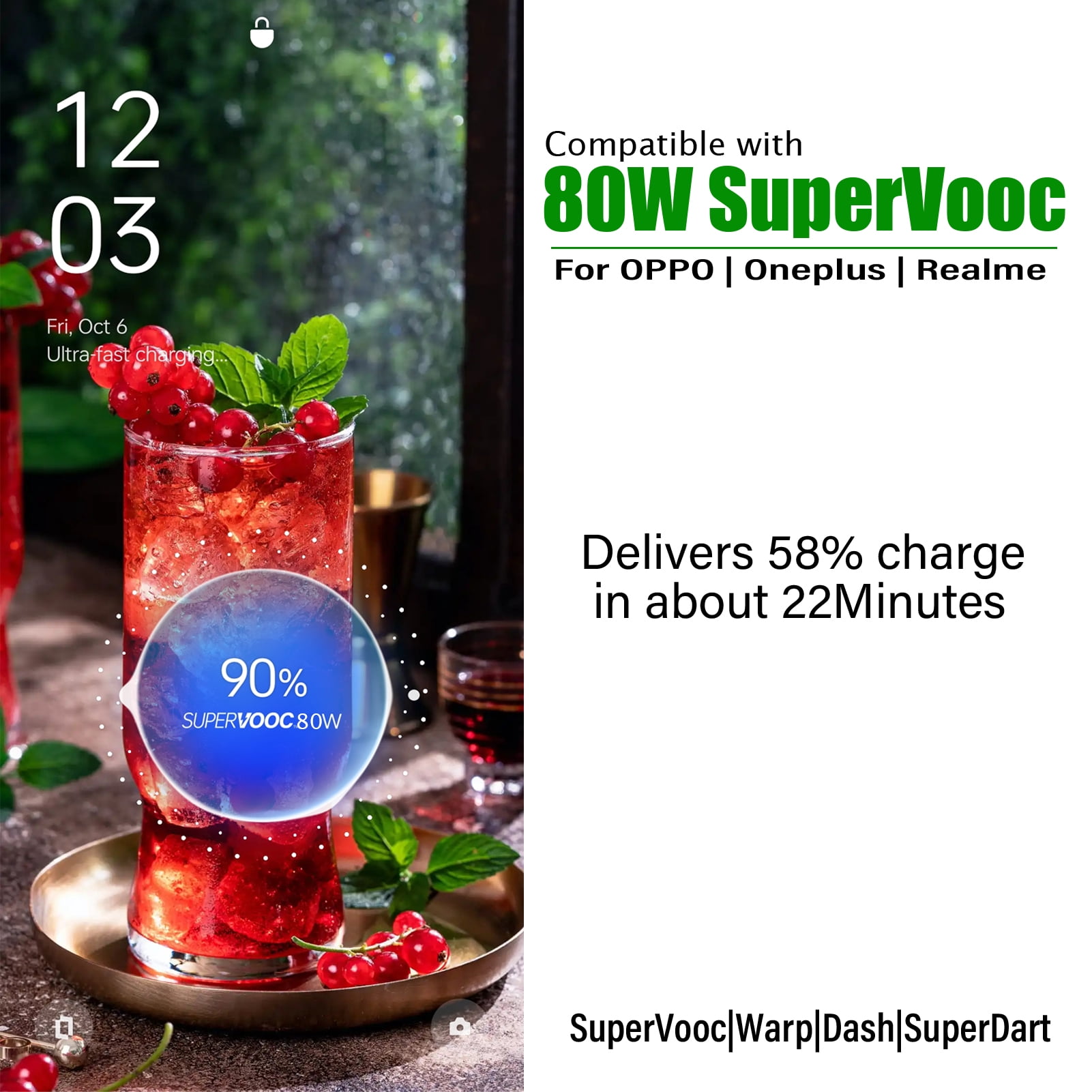 SuperVooc charger for oneplus 11 Nord CE2 N200 10 Pro 9T wall adapter with cable 1m,fast Charger for Realme 11 10 9 Pro Gt5 Q5 GT2 GT Neo2T Narzo 50 5G, SuperVooc adapter for OPPO Findx 5 Reno 10