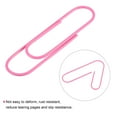 thumbnail image 4 of Uxcell Paper Clips 3.9 Inch Vinyl Coated for Office Home Pink Count 20, 4 of 6