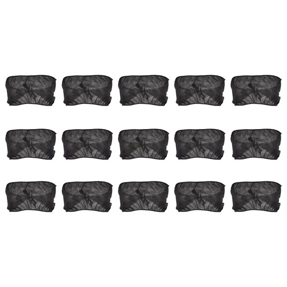 Luxshiny 15Pcs Black Disposable Strapless Bra Non Woven Fabric for Sauna Spa Beauty Salon
