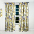 thumbnail image 2 of Designart 'Retro Abstract Poppies V' Mid-Century Modern Curtain Panel, 2 of 5