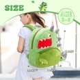 thumbnail image 2 of Lomyolo Cute Plush Animal Girls & Boys Backpack for Kids 2-6 Years - Adjustable Soft Cartoon Mini Travel Backpack for Baby Girl Boy, Machine Washable - Cute Dinosaur, 2 of 5