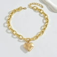 thumbnail image 7 of Gold Puffy Heart Necklace for Women Chunky Heart Choker Necklace Gold Love Statement Pendant Necklace Trendy Jewelry Gift for Women, 7 of 7