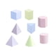 thumbnail image 3 of 8 bloques de formas geométricas, Material didáctico Montessori, juguete de aprendizaje, juego de apilamiento para niños en edad preescolar y guardería Hugo Bloques sólidos geométricos, 3 of 10