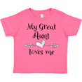 thumbnail image 3 of Inktastic My Great Aunt Loves Me Heart Boys or Girls Toddler T-Shirt, 3 of 5