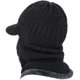 thumbnail image 2 of Gorro de invierno de punto NQ Calentador de cuello flexible Mascarilla de esquí gris, 2 of 4
