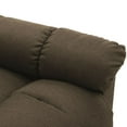thumbnail image 4 of vidaXL Electric Massage Chair Brown Fabric, 4 of 10