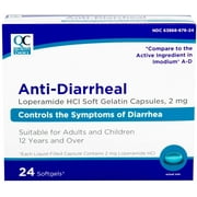 QC Loperamide 2mg Anti-Diarrheal Softgel 24 ea