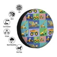 thumbnail image 4 of Pofeuu Construction Machinery Print Spare Tire Wheel Cover for Car Truck SUV Camper Universal Fit Spare Tire Cover RV Spare Tire Covers-16 inch, 4 of 6