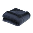 thumbnail image 6 of Vellux Plush Quilted Blanket, King, Navy, 6 of 7
