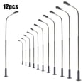 thumbnail image 1 of 12 Pcs Lampadaire Modèle de Chemin de Fer Blanc Chaud Lampadaire Tête Simple 14 cm, 1 of 1