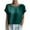 Green, variant on JYnXIANTI Satin Shirts for Women Round Neck Short Sleeve Soft Tops Casual Comfortable Tee T Shirts Summer Fashion Clothes