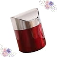thumbnail image 2 of Stainless Steel Trash Can for Home Use Compact Size Red Color Durable and RustResistant 1pc, 2 of 9